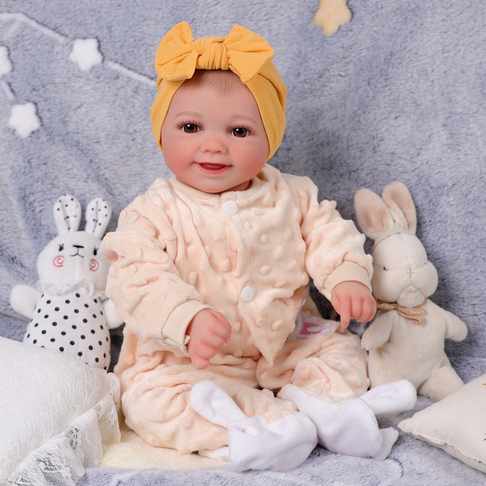 Babeside Sunny 17'' Reborn Baby Doll Girl Soft And Lovely Mango Yellow
