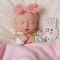 Babeside Suzy 16" Full Silicone Reborn Baby Girl Lifelike Sleeping with Chequeen Skirt