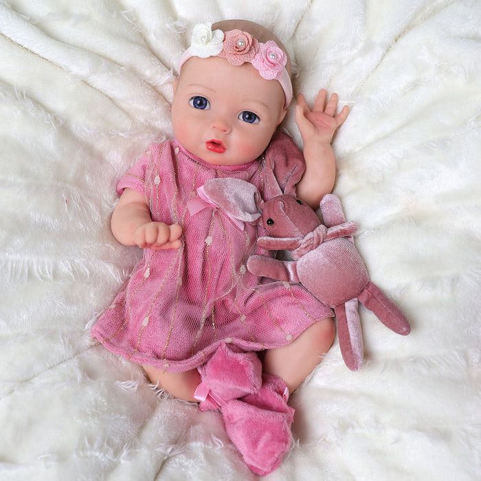 Babeside Terry 12" Full Silicone Reborn Baby Dolls Princess Girl