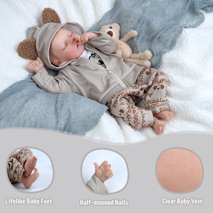 Babeside Twinnie 17" Realistic Reborn Baby Doll Cute Girl Asleep