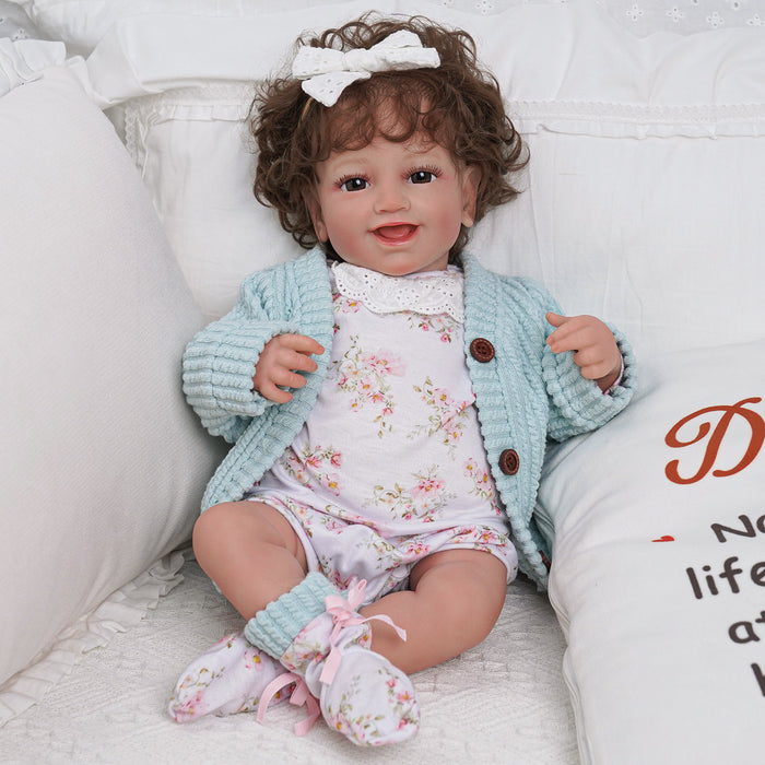 Babeside Una 20'' Realistic Reborn Baby Doll Girl Awake Lovely Sweet Smile