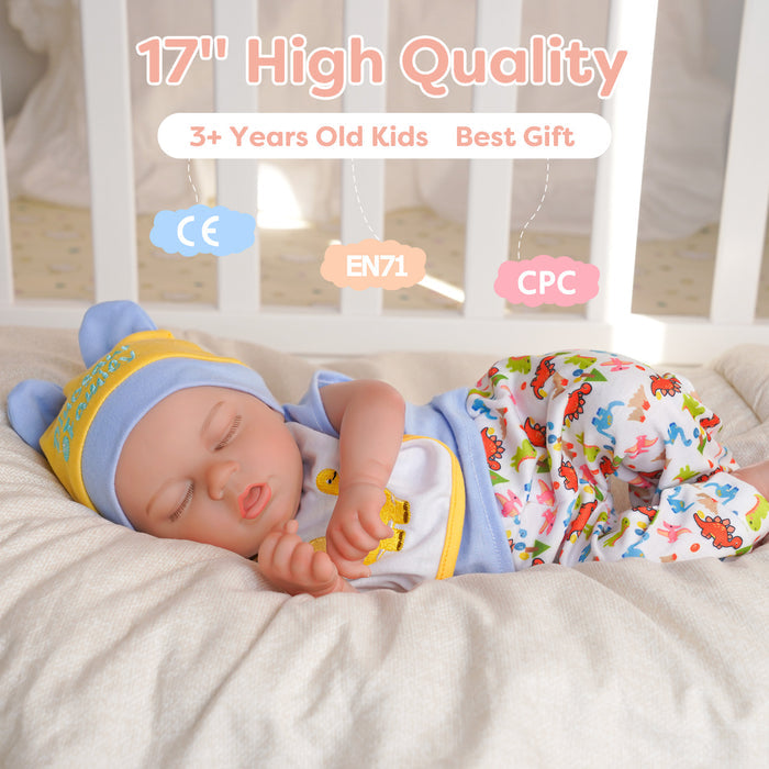 Babeside Yuta 17''Reborn Baby Doll Boy Asleep Cute Lifelike