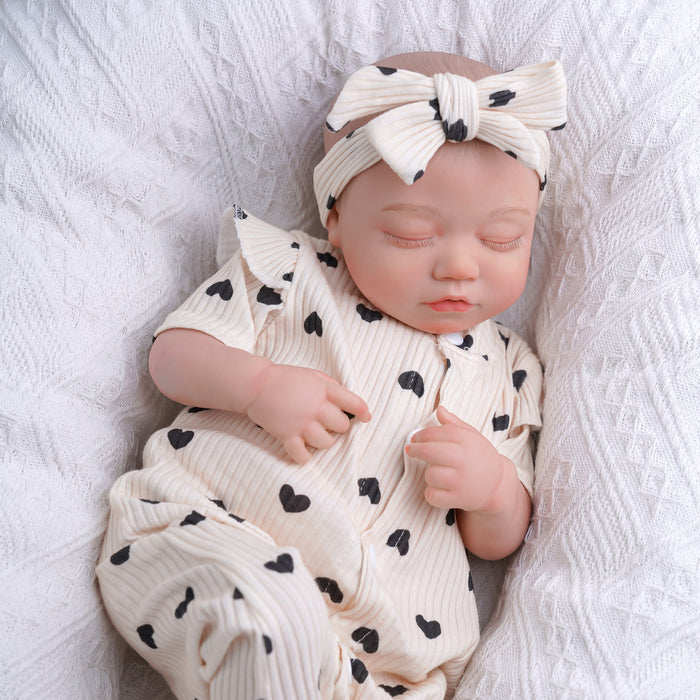 Babeside Zora 20" Realistic Reborn Baby Dolls Infant Girl Adorable Asleep Creamy Love Puff