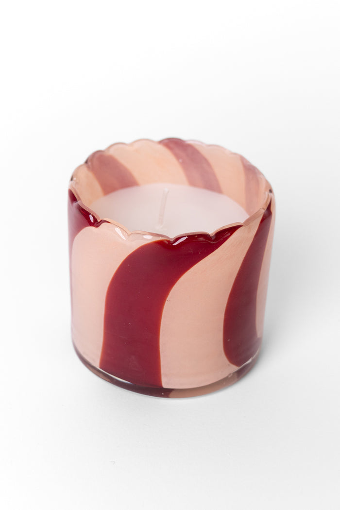 Billie Rose Red 8cm Glass Candle