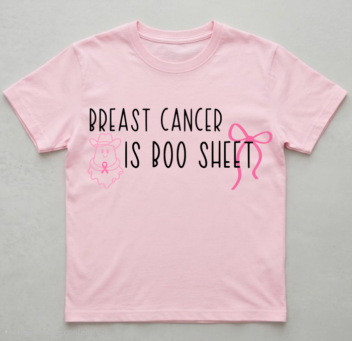 Breast Cancer is Boo Sheet- Halloween Awareness T-Shirt