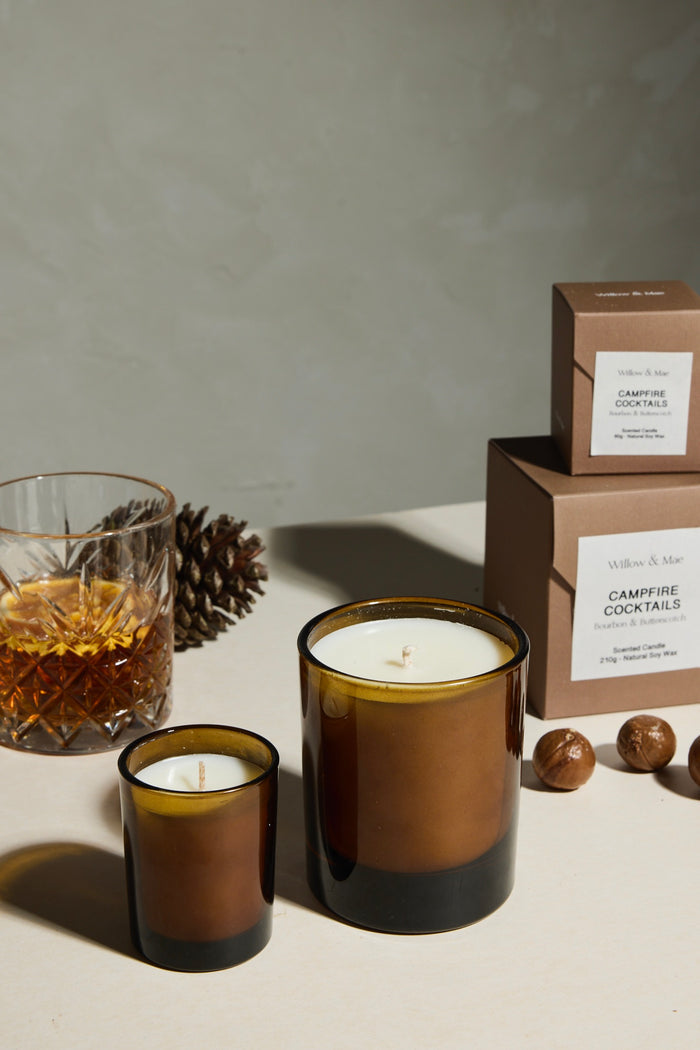 Campfire Cocktails Bourbon + Butterscotch 210g Soy Candle