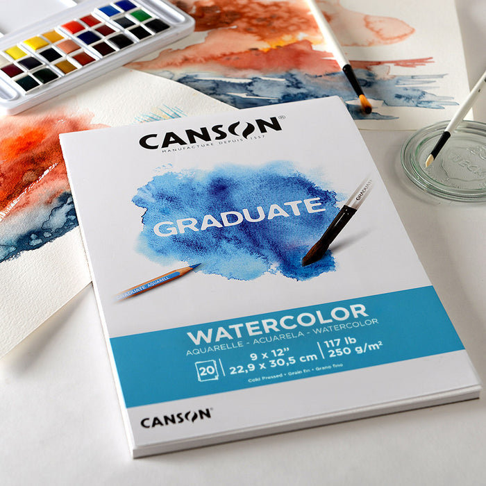 Canson Graduate Watercolour Pad 9"x12"