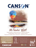 Canson Mi-Teintes Velvet Pastel Pad - Brown Tones - 9" x 12"