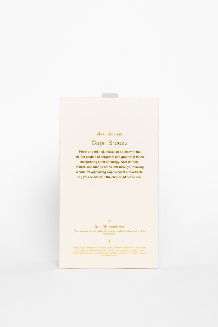 Capri Breeze product packaging on a white background