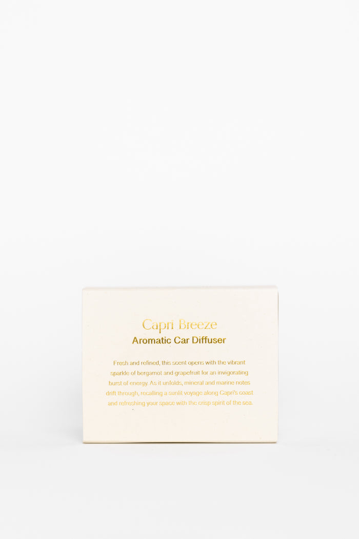 Aromatherapy product packaging with text on a white background