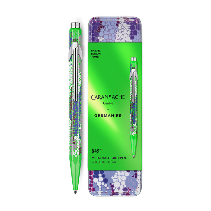 Caran d'Ache 849 Germanier Edition Medium Ballpoint Pen - Neon Green - Clearance
