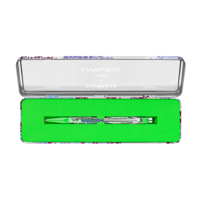 Caran d'Ache 849 Germanier Edition Medium Ballpoint Pen - Neon Green - Clearance