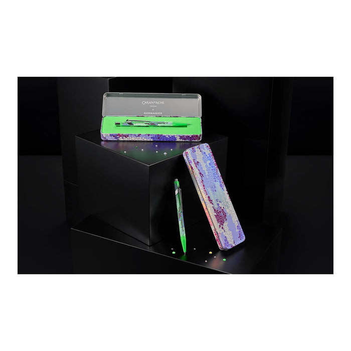 Caran d'Ache 849 Germanier Edition Medium Ballpoint Pen - Neon Green - Clearance