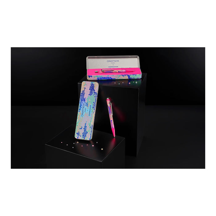 Caran d'Ache 849 Germanier Edition Medium Ballpoint Pen - Neon Pink - Clearance