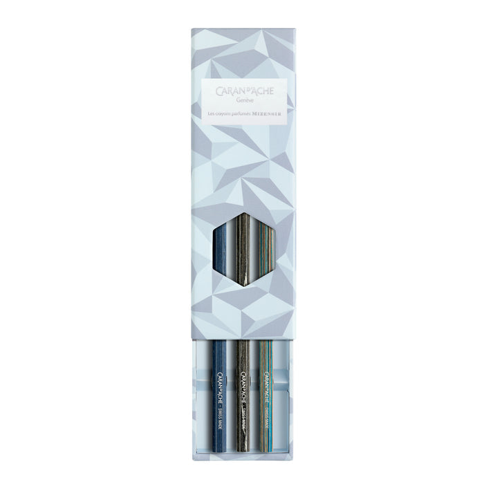 Caran d'Ache Alpine Frost Scented Graphite Pencil Set of 3 - Clearance