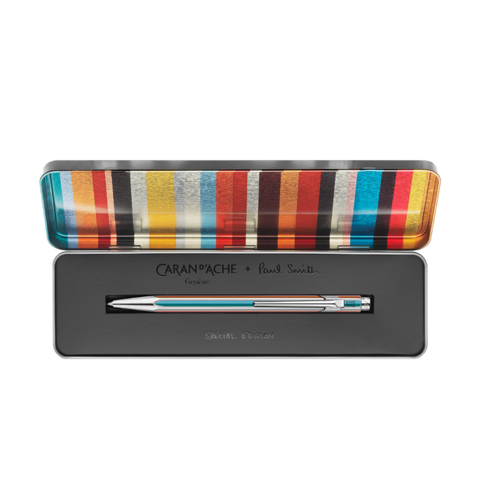 Caran d'Ache Paul Smith 849 Silver Ballpoint Pen - Ltd. Edition