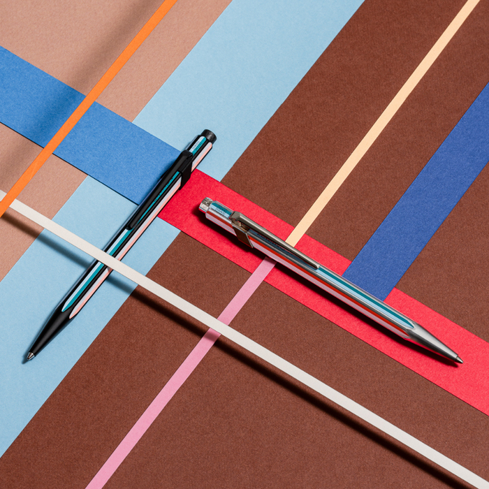 Caran d'Ache Paul Smith 849 Silver Ballpoint Pen - Ltd. Edition
