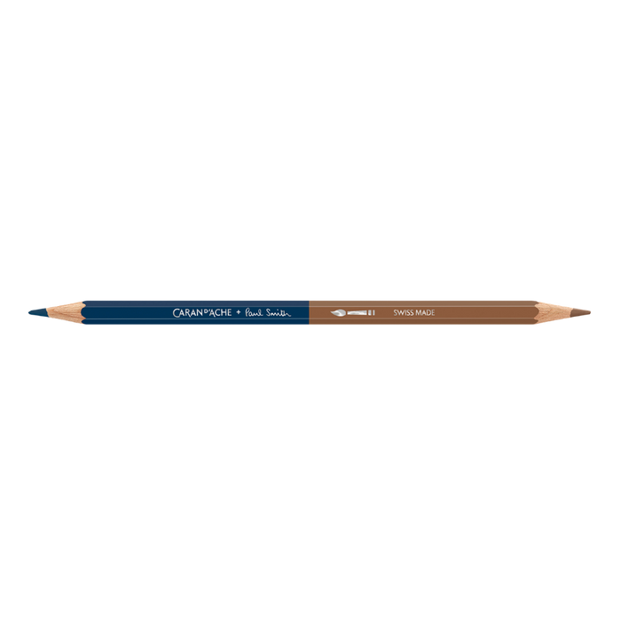 Caran d'Ache Paul Smith Bicolor Pencil Set of 12 (24 Colours) with Brush - Ltd. Edition