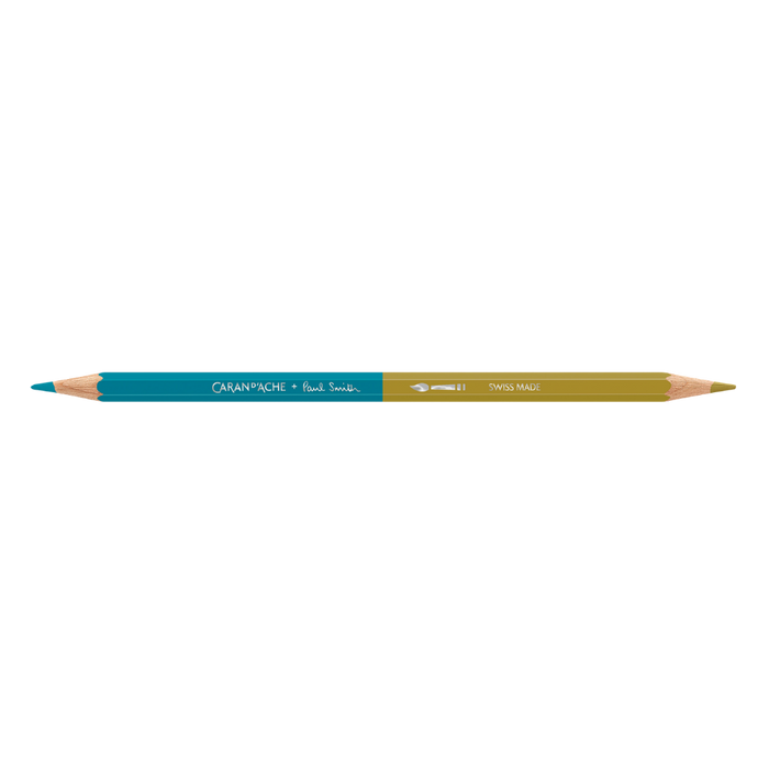Caran d'Ache Paul Smith Bicolor Pencil Set of 12 (24 Colours) with Brush - Ltd. Edition