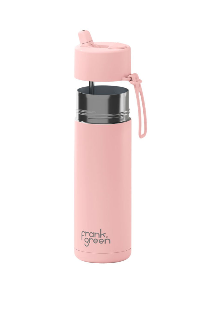 Ceramic Reusable Blushed 595ml Bottle with Flip Lid
