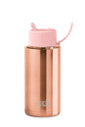 Ceramic Reusable Rose Gold LE 1ltr Bottle with Flip Lid