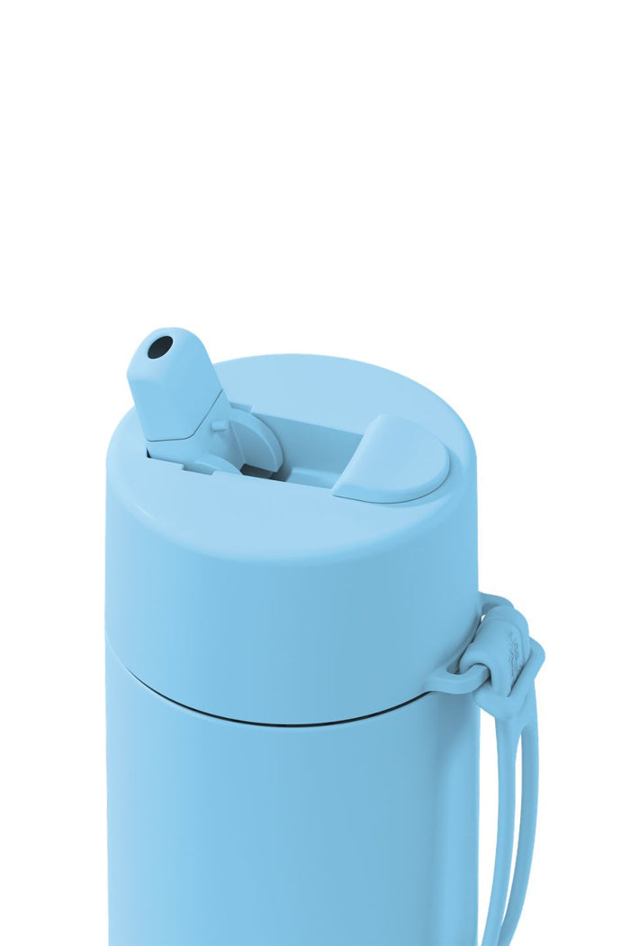 Ceramic Reusable Sky Blue 595ml Bottle with Flip Lid