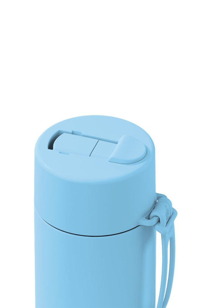 Ceramic Reusable Sky Blue 595ml Bottle with Flip Lid