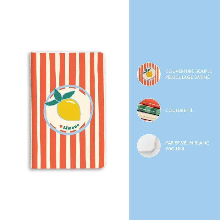 Clairefontaine Dolce Amore Assorted Softcover Notebooks - Blank 3"x4.75"