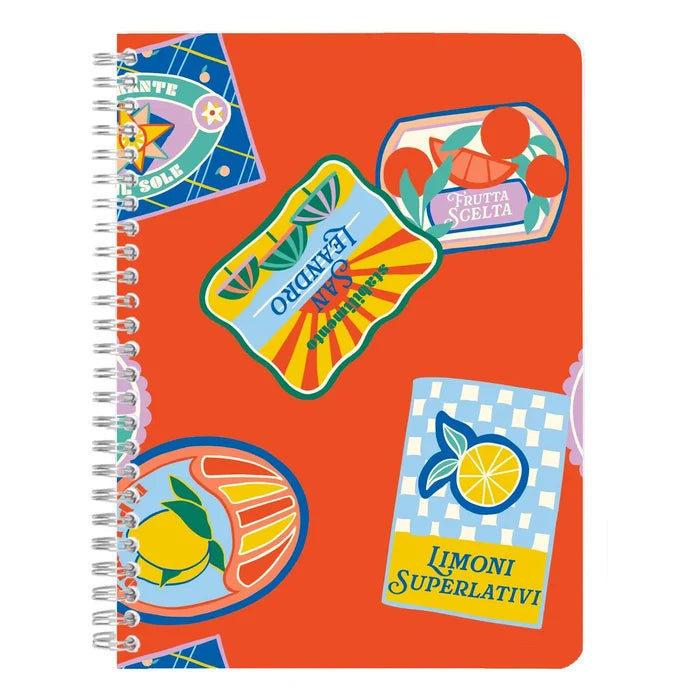 Clairefontaine Dolce Amore Assorted Spiralbound Notebooks - Lined 5.8"x8.3"