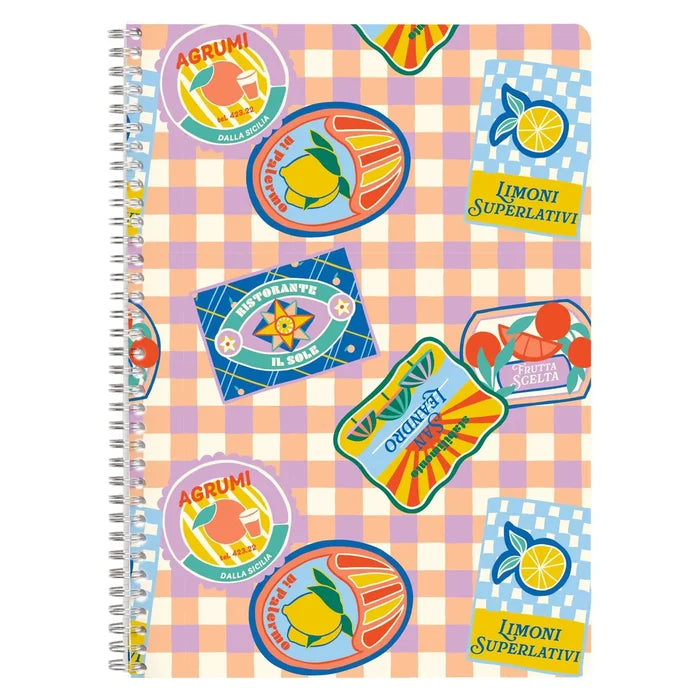 Clairefontaine Dolce Amore Assorted Spiralbound Notebooks - Lined 8.25"x11.75"