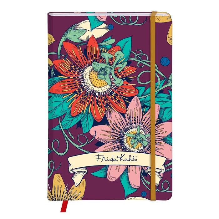 Clairefontaine Frida Kahlo Assorted Hardcover Notebooks with Elastic - Blank 4.1"x5.8"