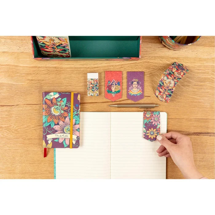 Clairefontaine Frida Kahlo Assorted Hardcover Notebooks with Elastic - Blank 4.1"x5.8"