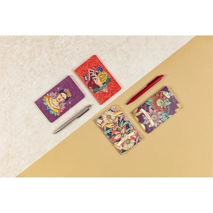 Clairefontaine Frida Kahlo Assorted Softcover Notebooks - Blank 3"x4.75"