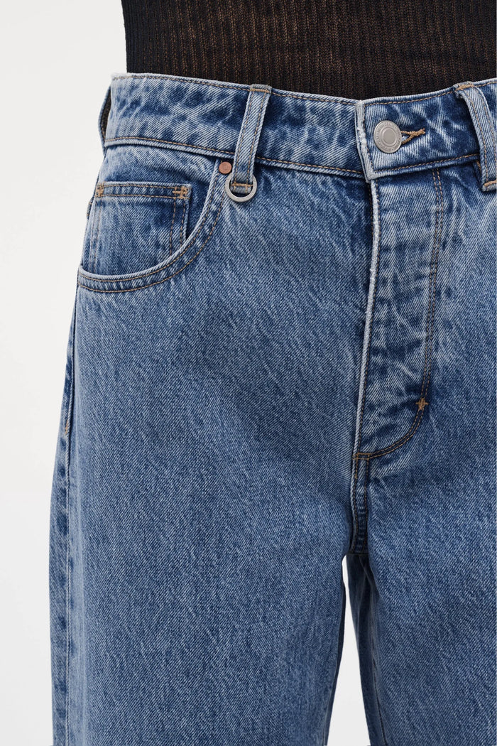 Coco Milano Blue High Relaxed Straight Jean