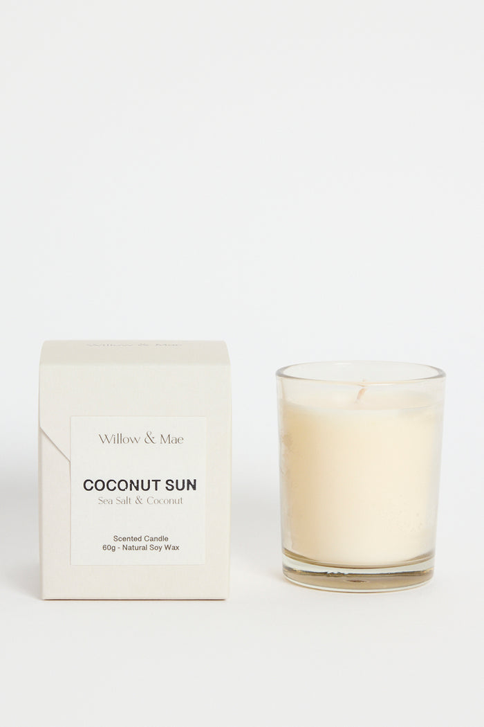 Coconut Sun Sea Salt + Coconut 60g Soy Candle