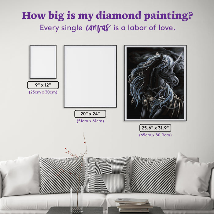 Diamond Painting Companion of Evanescence 2 25.6" x 31.9" (65cm x 80.9cm) / Square with 23 Colors including 3 ABs and 2 Fairy Dust Diamonds / 84,825