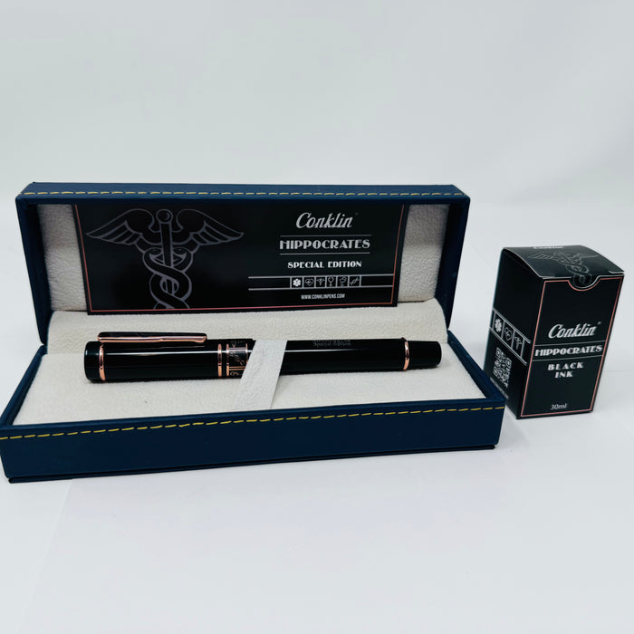 Conklin Hippocrates Fountain Pen + Ink Bottle - Pen Boutique Ltd