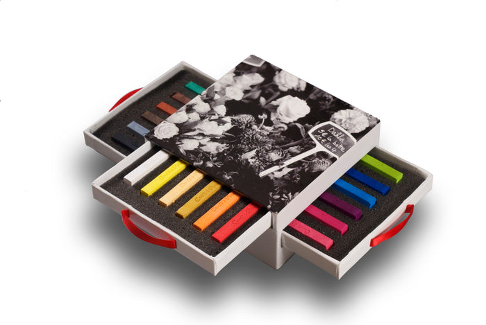 Conte a Paris Colour Pastel Carré Drawer Box Set of 18