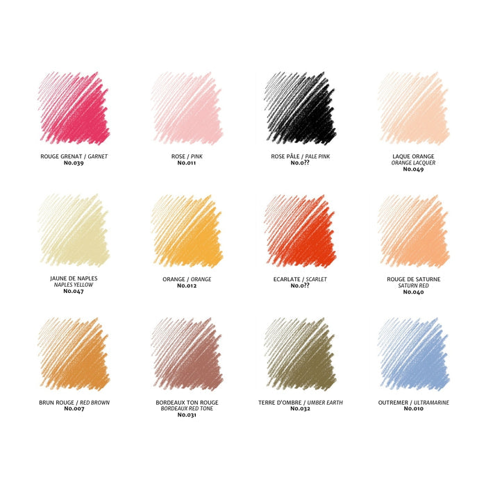 Conte a Paris Sketching Crayon Portrait Set of 12