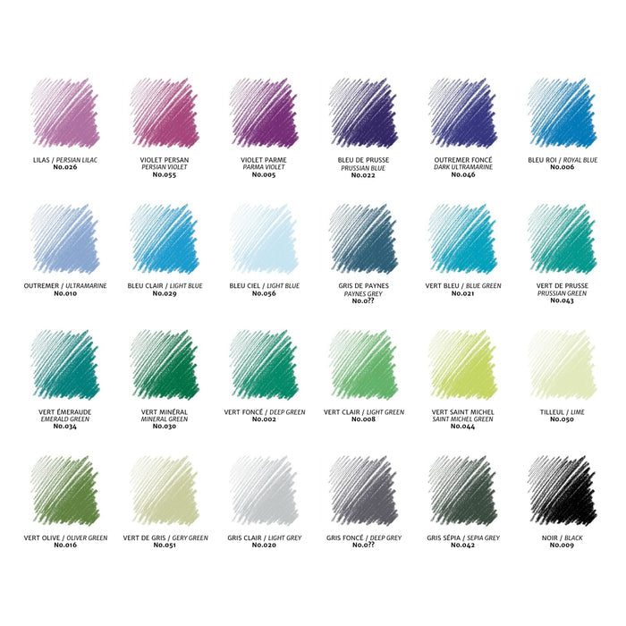 Conte a Paris Sketching Crayon Set Assorted Set of 48
