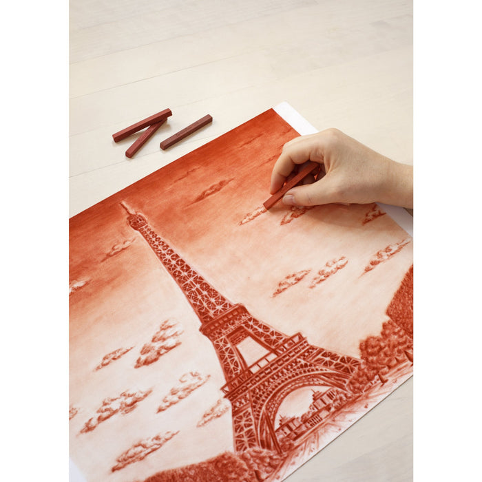 Conte a Paris Sketching Pastel Carré Set of 2 - Sanguine XVIII