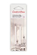 Conte a Paris Sketching Pastel Carré Set of 2 - White HB