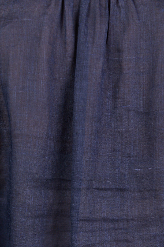 Close-up of a blue fabric texture