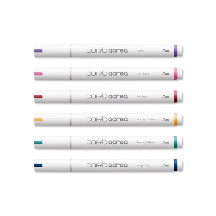 COPIC acrea Paint Marker 6 Colors Set Deep