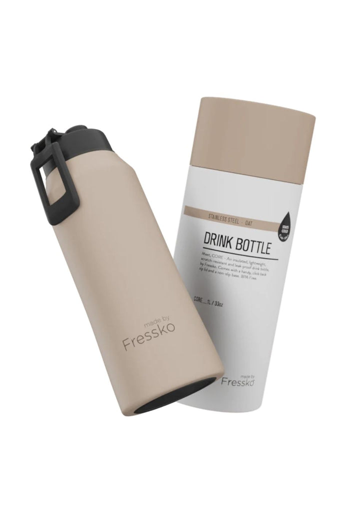 Core SS Oat 1Ltr Drink Bottle
