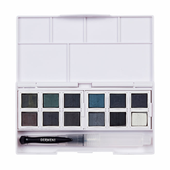 Derwent Tinted Charcoal Paint Pan Set of 12