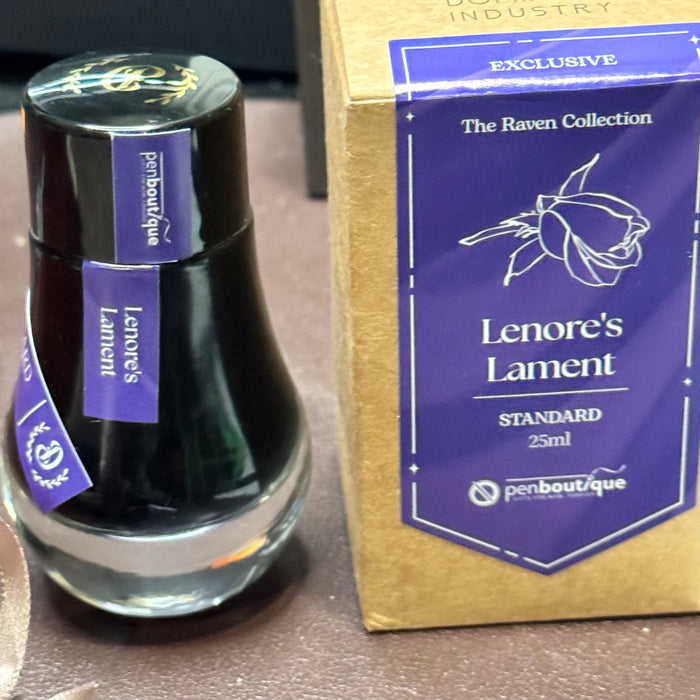 Dominant Industry x Pen Boutique Standard Ink Bottle - Raven Series - Lenore's Lament - Pen Boutique Ltd