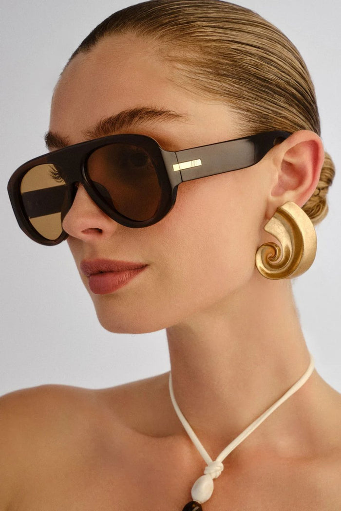 Dream Boat Cocoa Aviator Sunglasses