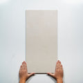 With Hand Drift Ivory Honed Porcelain Tile 300 x 600mm CREMAH1 - The Blue Space