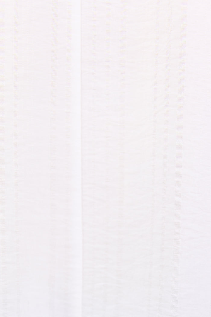 Close up of ivory stripe fabric texture